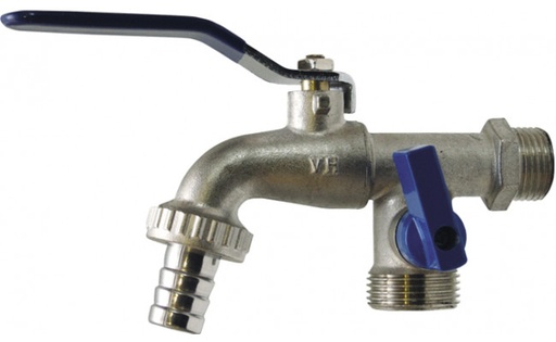 [B9908410002838] Torneira  de Esfera Dupla com Junção 1/2x3/4 | Ref. 6007.0303 – P&F MB