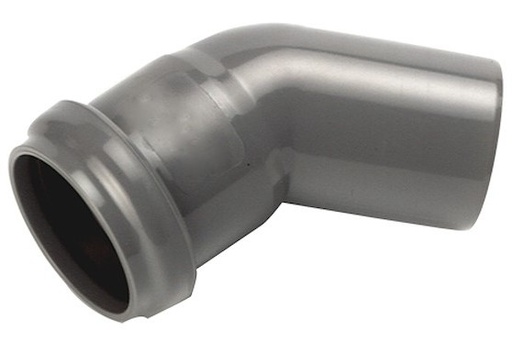 [B46468100002100] Curva  em PVC 110x45 | Ref. 2036013 – F&F