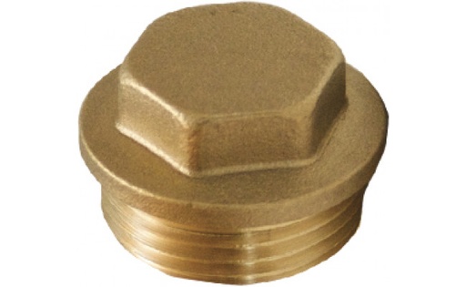 [B9903210018876] Tampão em  latão macho 1" | Ref. 0627.0005 – P&F MB