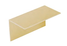 [B6669020903550] Perfil  Ângulo  em PVC Creme 2,60m | Ref. PR005-1850C – DAKOTA