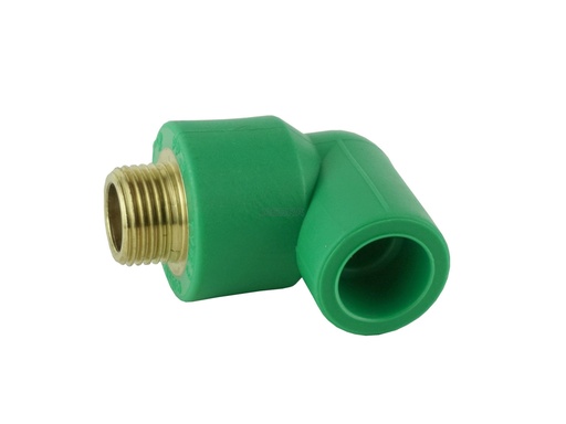 [B9903SP22021187] Joelho Macho Roscado PPR Verde 20 x 1/2 