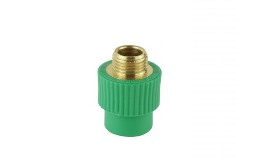 [B99032SP22022390] União Macho Roscada PPR Verde 25x3/4