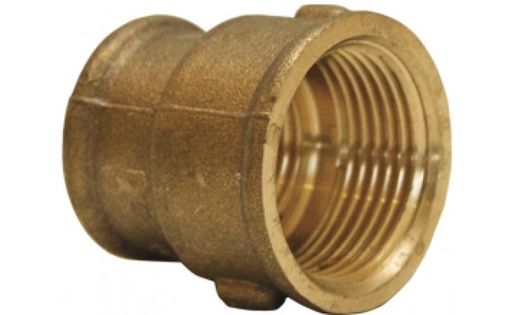 [B9903210023695] P&F MB 0620.0003 União Latão Red rosca fêmea/fêmea 3/4"x1/2" | Ref. 3/4"x1/2"