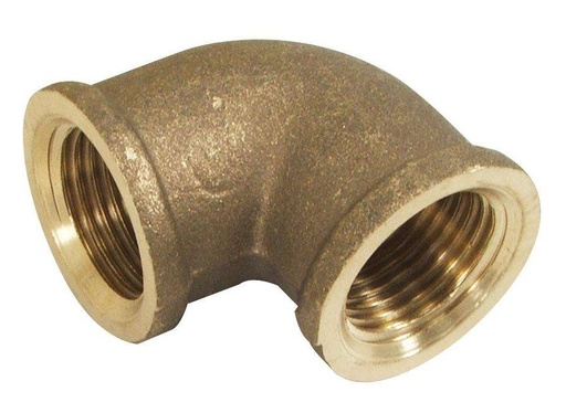 [B9903210009150] Joelho  de Latão rosca fêmea/fêmea Simples 3/4" | Ref. 0600.0004  - P&F MB
