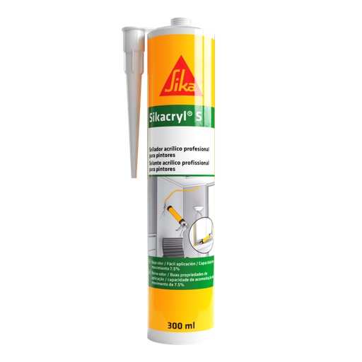 [B6150002200] Sikacryl-S Mastique Acrilico Branco 300 ML  | Ref. 88665 – SIKA