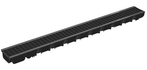 [B6669003083000] DKT Canal Pegasus Plus Preto 100x13 com grelha Galvanizada  | DAKOTA