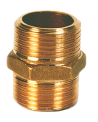 [B9903210004315] Casquilho  de Latão M/M  3/4" | Ref. 0614.0004 -  MEBRA