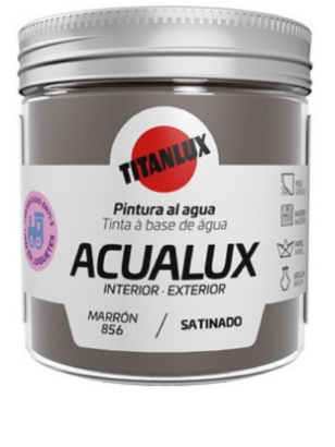 [#TIT10373525699596] Acualux Castanho acetinado 0856 75ml | Ref. 5699596 - Titanlux