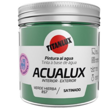 [#TIT10373525699597] Acualux Verde Erva acetinado 0857 75ml | Ref. 5699597 - Titanlux