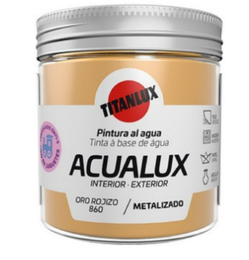 [#TIT10373525809271] Acualux Metalizado Ouro Vermelho 0860 250ml | Ref. 5809271 - Titanlux