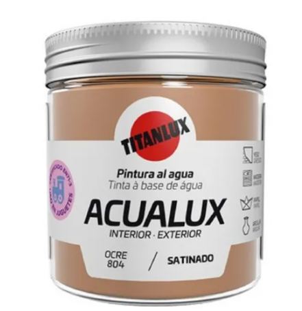 [#TIT10373525809283] Acualux Acetiando Ocre 0804 75ml  | Ref. 5809283 – Titanlux 