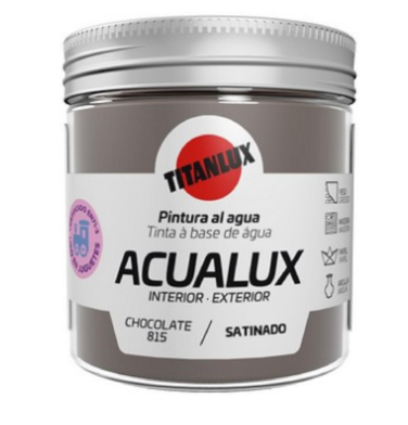 [#TIT10373525809289] Acualux Acetinado Chocolate 0815 75ml | Ref. 5809289 – Titanlux 
