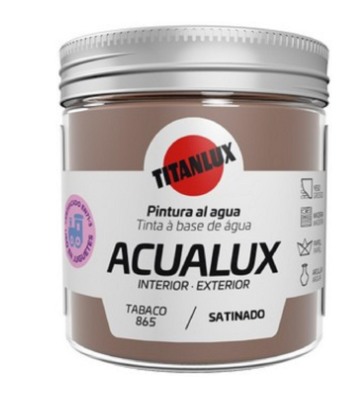[#TIT10373525809305] Acualux Acetinado Tabaco 0865 75ml | Ref. 5809305 – Titanlux 