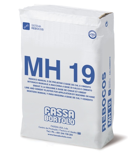 [9121060]  MH 19 Reboco Exterior Hidrófugo Cinza Saco 25 KG– FB 