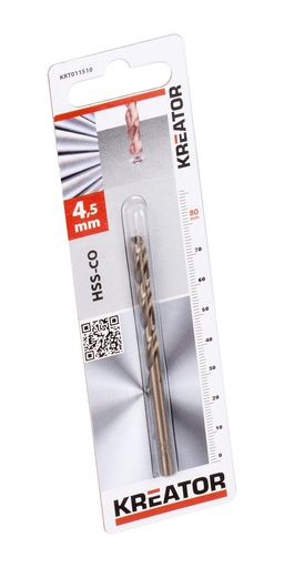 [KRT011510] Broca de Cobalto 4,5X80 | Ref. KRT011510