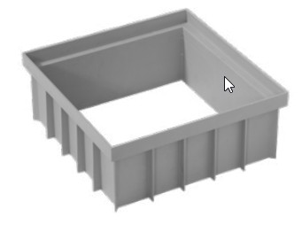 [B6669021301800] Prolongamento 10cm para Caixa 40x40 | Ref. POZ05-1377