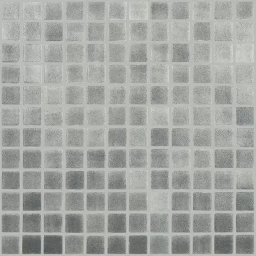 [348721000015155] Mosaico em pastilha de vidro 2,5x2,5 Niebla Gris Esc Malha | Ref. 515A – Vidrepur 