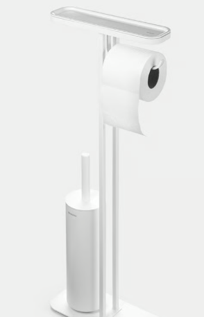 [74400030303883] Porta Rolos Piaçaba e Pratel.MindSet Mineral Fresh White | Ref: 303883 – BRABANTIA