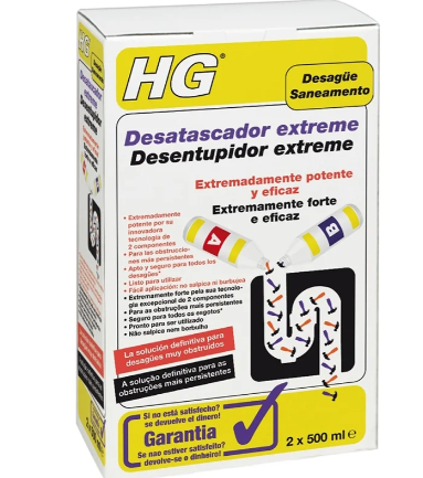 [80664000002000] HG Desentupidor Extreme 2x500 ml 