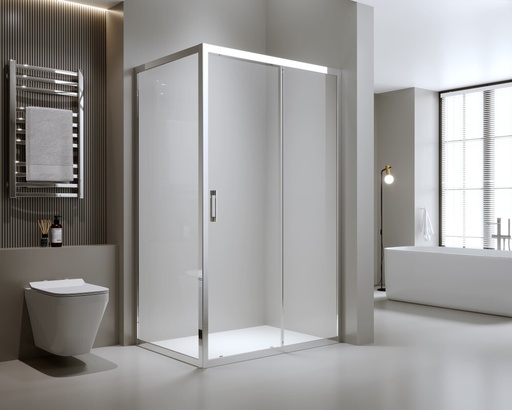 [87809202501503] Lateral Fixo para Frontal Heba 90x195cm Vidro Transparente 