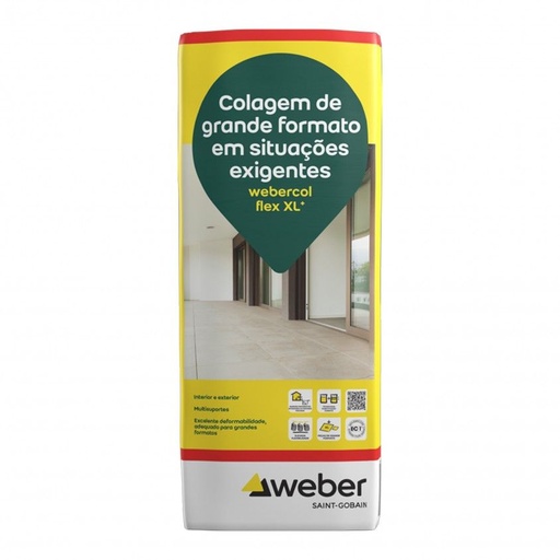 [0422024007101904] Weber Col Flex XL+ Branco - 20 Kg