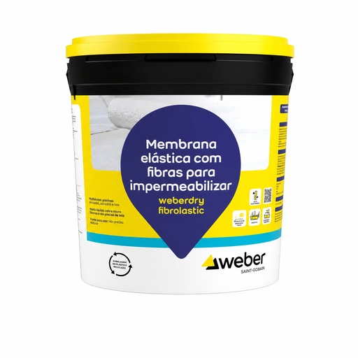 [04220240071100] WeberDry Fibrolastic 18 Kg Branco