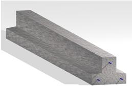 [88903111010165] Vigota de betão pré-esforçada  V2 - 1,50 mt