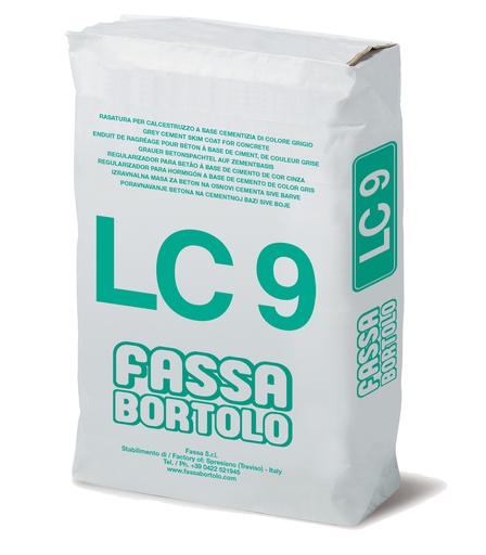[912434T1]  LC 9 - Regularizador para betão de base cimentícia de cor cinzenta 25 Kg
