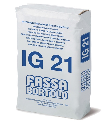 [912661L1] IG 21 - Reboco de acabamento à base de cal e cimento  25 KG