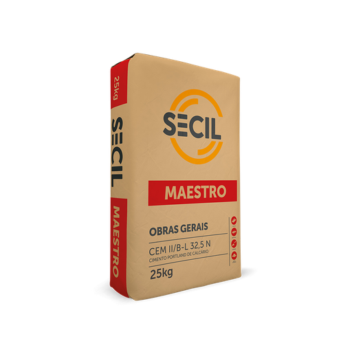 [92401210502400] Secil Cimento Maestro 25 KG 