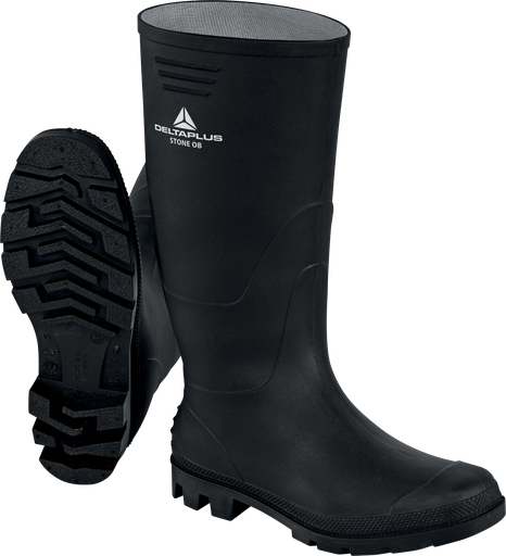 [#DPL0831STONEOBNO43] Galocha PVC PRETO STONE OB FO Nº43