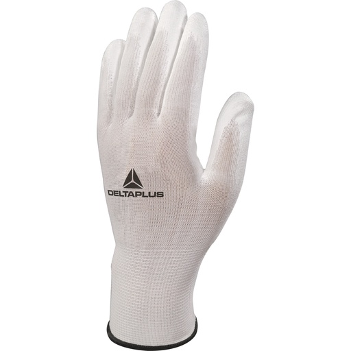 [#DPL12941002527] Luvas de Poliester Palma PU Branco T10 | DPVE702P10