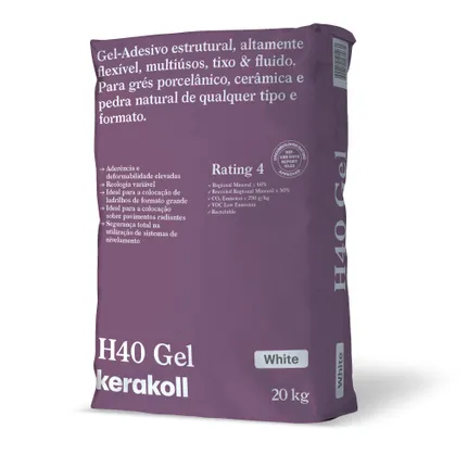 [#KRK0125006980] Cimento Cola H40 Kerakoll Gel Branco 20kg