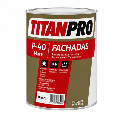 [#TITN40000001] Base P40 Mate Branca 1 L