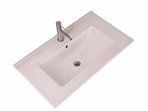 [665605506552551] Lavatório Fifty 71x1.7x46 Cerâmico Encastrar