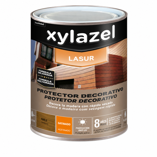 [8535834257] Lasur Protetor Aquoso para Madeira Decor Carvalho Acetinado 4 Lt