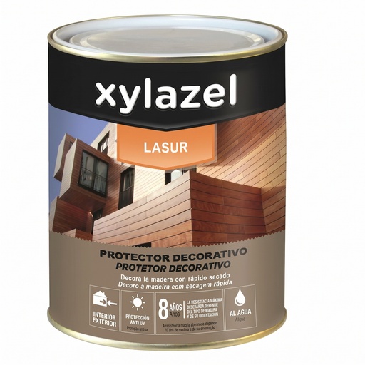 [8535835640] Lasur Protetor Aquoso para Madeira Decor Caoba Acetinado 750 ml