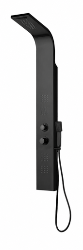 [87809163003510] Coluna de Duche com Cascata Preta RIB — Ref. 232012