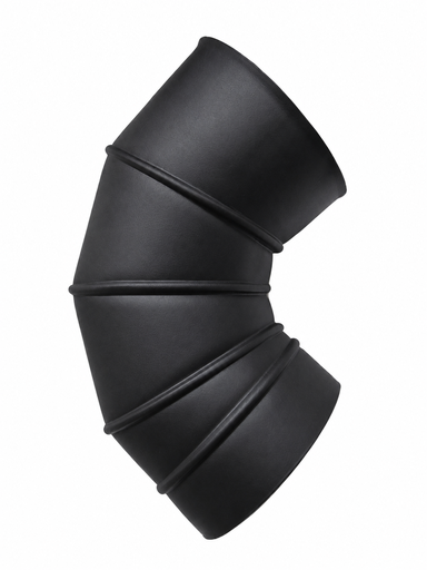 [96106340251505] Curva Inox 90º D80 Preto