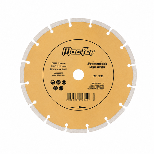 [101906020920002] Disco Diamantado Segmentado 125 mm - 092.0002