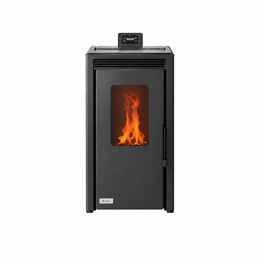 [BIGAVACTP06PRTTEBA] Salamandra a  pellets  Teba10 Kw Preto |TP-06