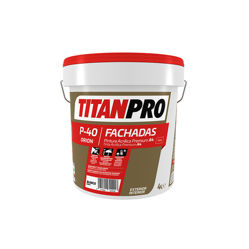 [#TIT10311502485] Tinta Acrílica Branco Fachadas Mate Pro 4LT  P-40 