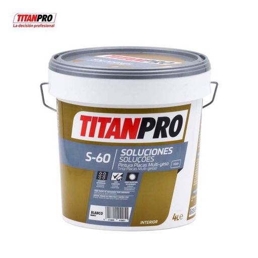 [#TIT10311504400] Tinta Branco Mate Gesso Cartonado S60 -  4Lt  