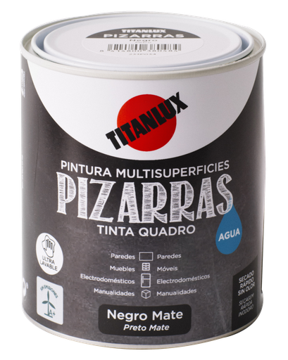 [#TIT63201P750] Titanlux quadro preto Pizarras 750ml